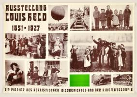 Ausstellung Louis Held/Louis Held, Ein Held Pionier des realistischen Bildberichtes und der Kinematographie, 2 db német nyelvű kiállítási plakát, 47x66 cm x2