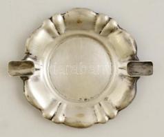 Jelzett ezüst hamutál d:9 cm, 26,6 g / Silver ashtray
