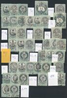 1858-1873 Kis összeállítás kétoldalas A4-es berakólapon (12.890)