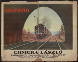 cca 1925 Chumra László Budapest IV. Ferenciek tere, Märklin katalógus, hajtott, sérült, 32p