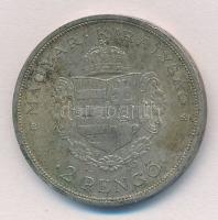 1935. 2P Ag "Rákóczi" T:2 patina, ph. 
Adamo P7.2