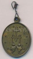 DN "Szeplőtelenül Fogantatott Szent Szűz Könyörögj Érettünk" Br medál füllel (28,5x38mm) T...