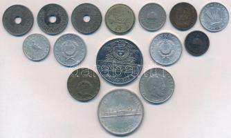 15db-os vegyes érme tétel, benne egy-egy bárca és emlékérem, közte még 1941-1943. 20f Fe (3x) T:2,2-...