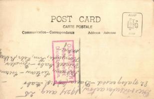 1924 Dicsőszentmárton, Tarnaveni, Diciosanmartin; 82. gyalogezred a Dacia focicsapat ellen, hátoldal...