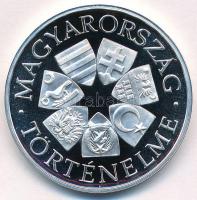 Fritz Mihály (1947- ) DN "Honfoglalás 895 / Magyarország Történelme" Ag emlékérem (15g/0.5...