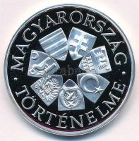 Fritz Mihály (1947- ) DN "Államalapítás 1000 / Magyarország Történelme" Ag emlékérem (15g/...