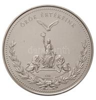 DN "Örök értékeink / Himnusz" aranyozott, ezüstözött fém emlékérem. Szign.: CSA (38,5mm) T...