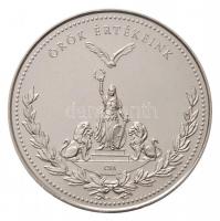 DN "Örök Értékeink / Kokárda" ezüstözött, aranyozott Cu emlékérem T:1