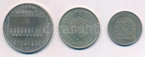 1983. 100ft Cu-Ni "FAO-SOROZAT II. - Több gabonát a világnak" + 1984. 20Ft Cu-Ni "FAO...