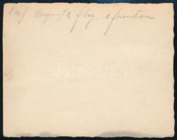 1915 Auguszta Mária Lujza (1875-1964) főhercegné a fronton, hátoldalon feliratozott fotó, 9×11,5 cm