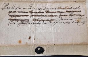 1758 Beniczky István alispán levele buzini Keglevich Gábor részére birtokügyekben, magyar nyelven, r...