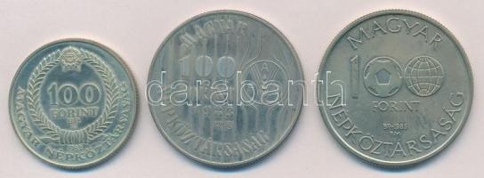 1983. 100Ft alpakka "Czóbel Béla" + 100ft Cu-Ni "FAO-SOROZAT II. - Több gabonát a vil...