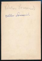 cca 1865 Gróf Somssich Viktor (1848-?), keményhátú fotó, hátoldalon feliratozva, 9×6,5 cm