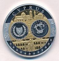 ~2002. Emlékérem az euróövezet országainak közös valutájáról - Ciprus aranyozott, ezüstözött Cu-Ni emlékérem (35mm) T:PP