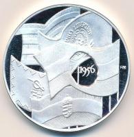 Fritz Mihály (1947-) DN 1956 / 56-os Szövetség ezüstözött fém emlékérem tokban (42,5mm) T:PP