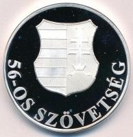 Fritz Mihály (1947-) DN "1956 / 56-os Szövetség" ezüstözött fém emlékérem tokban (42,5mm) ...