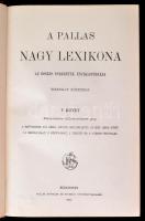 A Pallas Nagy Lexikona Az összes ismeretek enciklopédiája. 1-17. kötet. (2. pótkötet hiányzik)  Buda...