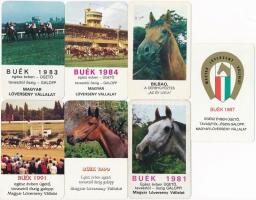 11 db Magyar Lóverseny Vállalatos kártyanaptár