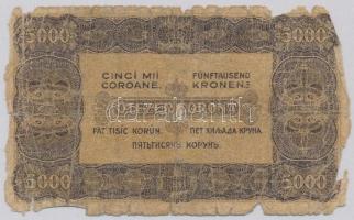 1923. 5000K "Magyar Pénzjegynyomda Rt. Budapest" T:IV