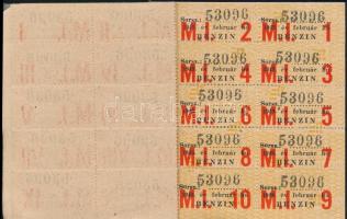 1949 Üzemanyag vásárlási könyvecske kompletten a bélyegekkel. Gépkocsi részére