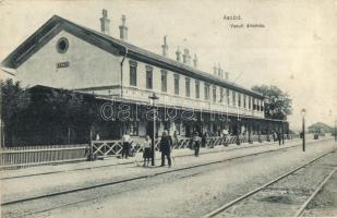 1909 Aszód, vasútállomás