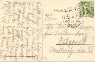 1914 Szentlőrinc, Baranyaszentlőrinc; Gyógyszertár + vasúti pecsét