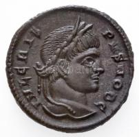 Római Birodalom / Siscia / Crispus 320-321. AE Follis Cu (3,22g) T:1- Roman Empire / Siscia / Crispus 320-321. AE Follis Cu IVL CRIS-PVS NOB C / CAESARVM NOSTRORVM - VOT . X - ASIS* (3,22g) C:AU RIC VII 165.