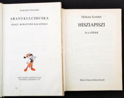 2 db könyv - Hallama Erzsébet: Hisziapiszi és a többiek. 1982, Móra. Tolsztoj, Alekszej: Aranykulcso...