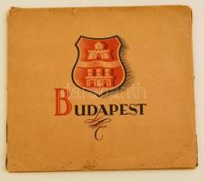 cca 1942 Budapest 14 képet tartalmazó mappa a fő látványosságokról. 23x20 cm A képeken kézzel írt feliratozás