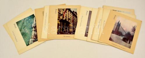 cca 1942 Budapest 14 képet tartalmazó mappa a fő látványosságokról. 23x20 cm A képeken kézzel írt fe...