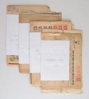 cca 1910-1948 Kb 100 db okmánybélyeges okmány