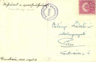 1932 Dombóvár, Szent Orsolya zárda, feljárat a sportpályáról. photo