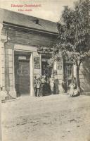 Dombrád, utcakép, Rosenberg József fűszer és vegyeskereskedése (Hangyára átírva)
