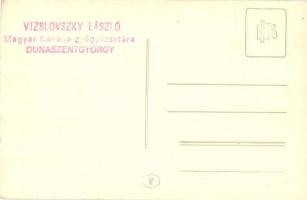 Dunaszentgyörgy, tér, templom, Vizslovszky László Magyar Korona gyógyszertára. photo