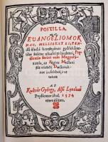 Kultsár György: Postilliák. Alsolendva 1574. Reprint kiadás, hozzá Hubert Ildikó 2001-es magyar és s...