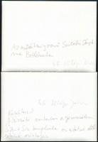 Kőbányai János (1951- ): Betlehemi és jeruzsálemi életképek, 12 db fotó, hátuljukon feliratozva, 18×...