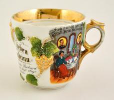 1912 Katona fiú által szüleinek ajándékozott, megszemélyesített, verses, katonákat és katonai jelene...