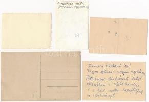 cca 1943-1990 Kis militária tétel: katonai fotók, összesen 7 db, egy részük hátulján feliratozva, kü...