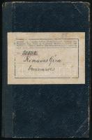 1923 A Romániai Vas-, Fém- és Vegyipari Munkások szövetsége által bronzműves számára kiállított tagsági könyv, sok tagdíjbélyeggel