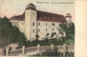 1908 Magyaróvár, Mosonmagyaróvár; M. kir. gazdasági akadémia