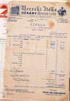 Vegyes okmány tétel, levelek, számlák, 120 db