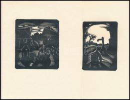 Gy. Szabó Béla (1905-1985): 10 db ex libris, fametszet, papír, jelzés nélkül, különböző méretben