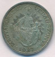 1937. 2P Ag Madonna T:2,2- patina Adamo P7