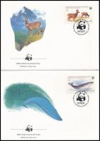 WWF set 4 FDC WWF sor 4 db FDC-n