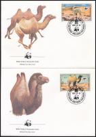 1985 WWF: Tevék sor 4 db FDC-n Mi 1707-1710