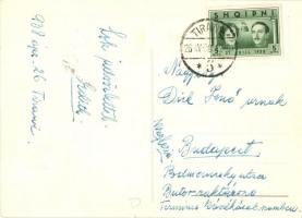 1938 N.M.T. Kujtim Gazmor i Marteses Mbretit / Zog I of Albania and Geraldine of Albania. So. Stpl