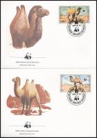 WWF Camels set 4 FDC WWF: Tevék sor 4 db FDC-n