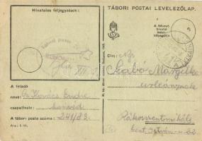 1942 Második világháborús antiszemita katonai propagandalap. Magyar Királyi Haditudósító Osztag kiad...