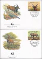 WWF Common eland set 4 FDC WWF: Jávorantilop sor 4 db FDC-n