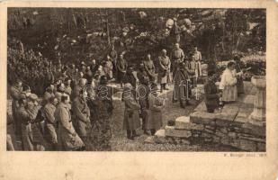 Tábori Mise / Feldmesse. Isonzofonds Feldpost 515. Serie III. / WWI K.u.K. military camp mass (EK)